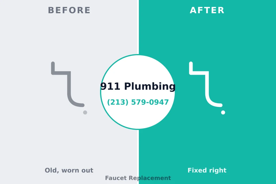 Before and after: plumbing repair Raceland, KY